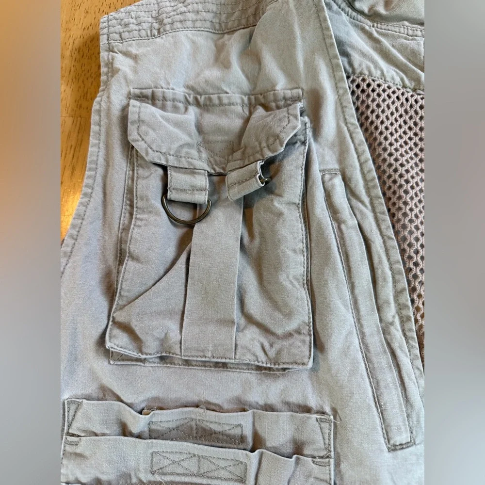 Vintage Banana Republic Safari & Travel Co. Hunting Fishing Khaki Vest Size XL